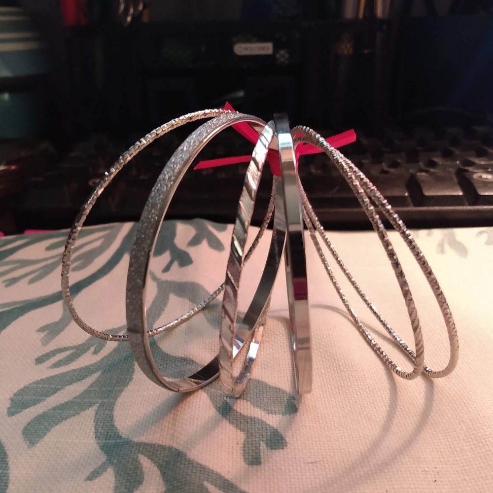 Silver Bangles